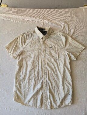 Volcom Men's Modern Fit Short Sleeve Button-Up Shirt XL